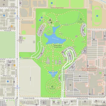 Map of Steele Indian School Park