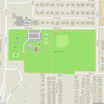 Map of Rose Lane Park