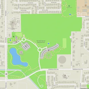 Map of Glendale Heroes Regional Park