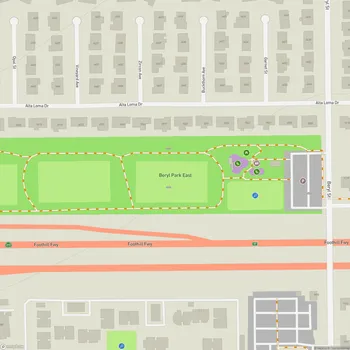 Map of Beryl Park East