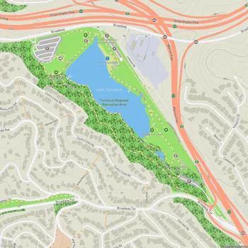 Map of Temescal Regional Recreation Area