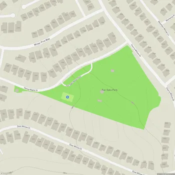 Map of Fair Oaks Park
