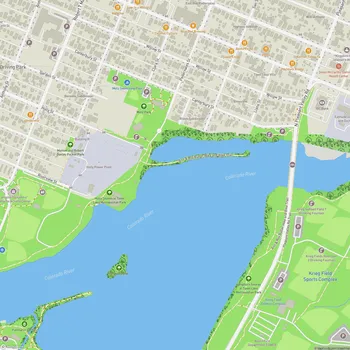 Map of Holly Shores at Town Lake Metropolitan Park
