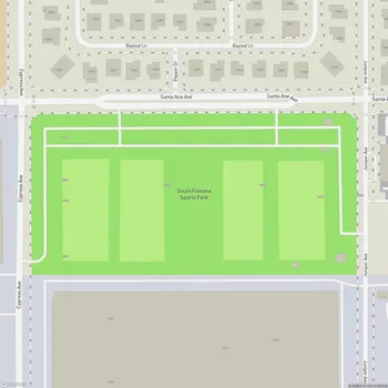 Map of South Fontana Sports Park