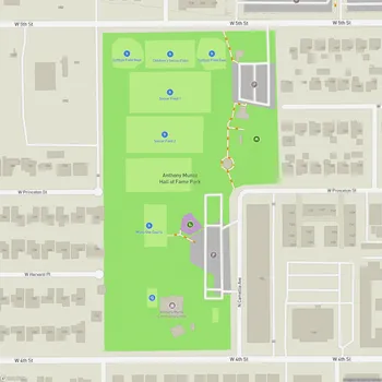 Map of Anthony Munoz Hall of Fame Park