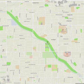 Map of Thunderbird Paseo Park