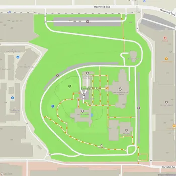Map of Barnsdall Art Park