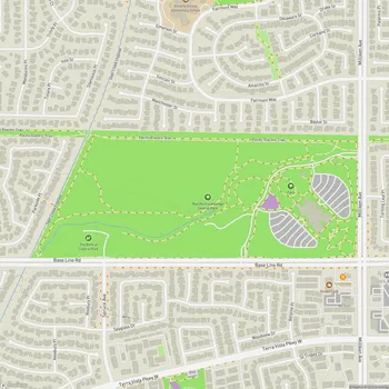 Map of Rancho Cucamonga Central Park