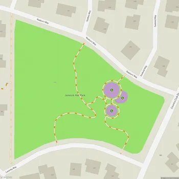 Map of James A. Hall Park