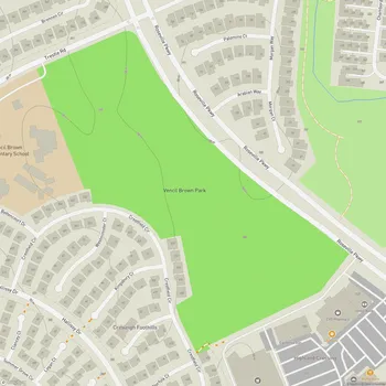 Map of Vencil Brown Park