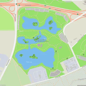 Map of Legg Lake Whittier Narrows Recreation Area