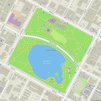 Map of MacArthur Park