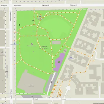 Map of Pasadena Memorial Park