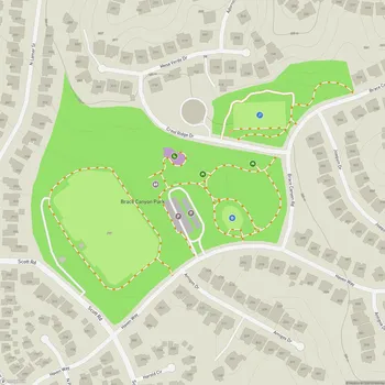 Map of Brace Canyon Park