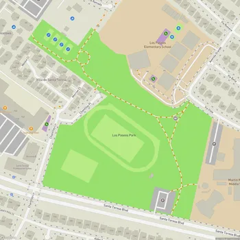Map of Los Paseos Park