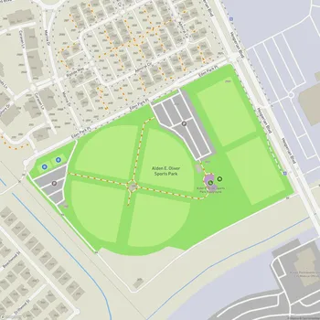 Map of Alden E. Oliver Sports Park