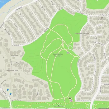 Map of Guadalupe Oak Grove Park