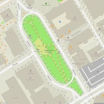 Map of Plaza de César E. Chávez