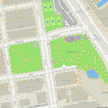 Map of Sue Bierman Park