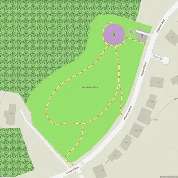 Map of J.A. Lewis Park