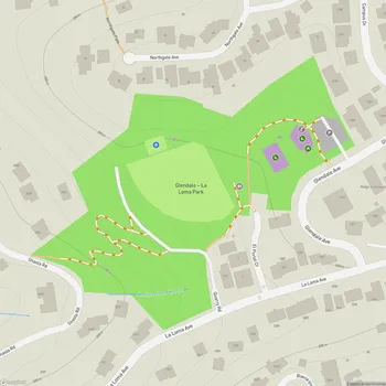 Map of Glendale - La Loma Park
