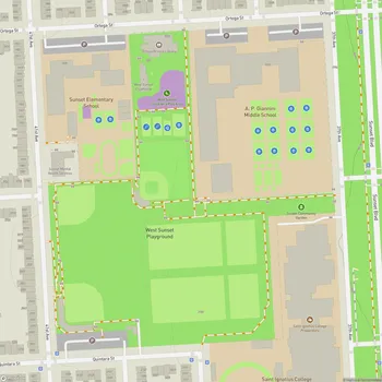 Map of West Sunset Playground