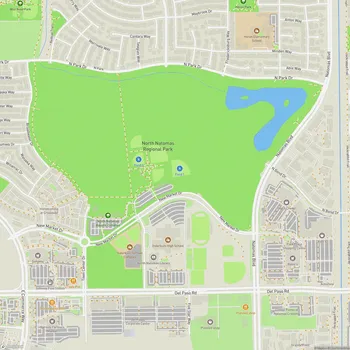 Map of North Natomas Regional Park