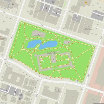 Map of Sutter's Fort State Historic Park