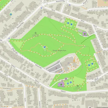 Map of Corona Heights Park