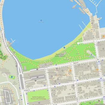 Map of Aquatic Park Historic District