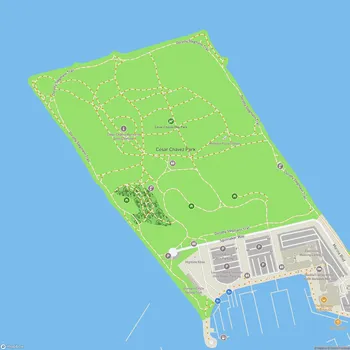 Map of César Chávez Park