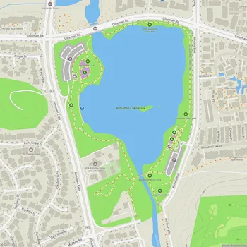 Map of Almaden Lake Park