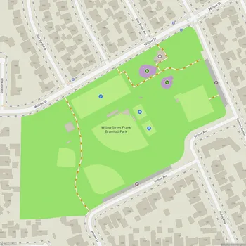 Map of Willow Street Frank Bramhall Park