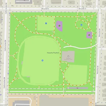 Map of Hiawatha Playfield