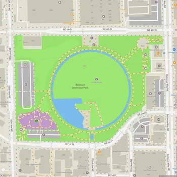 Map of Bellevue Downtown Park