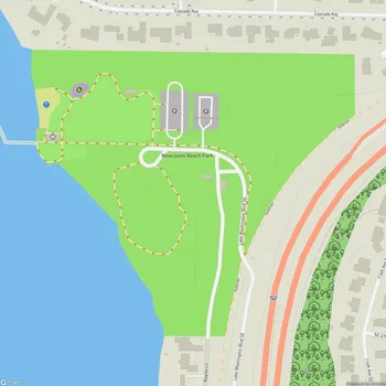 Map of Newcastle Beach Park