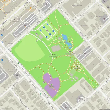 Map of San Mateo Central Park