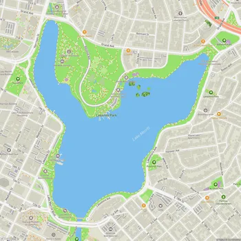 Map of Lakeside Park