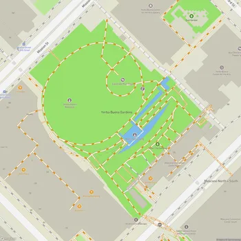 Map of Yerba Buena Gardens