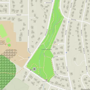 Map of Frank Kinney Park