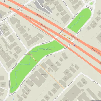 Map of Oak Glen Park