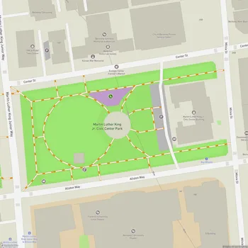 Map of Martin Luther King Jr. Civic Center Park