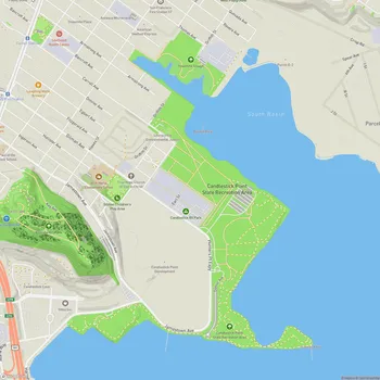 Map of Candlestick Point State Recreation Area