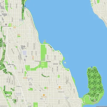 Map of Lake Washington Boulevard