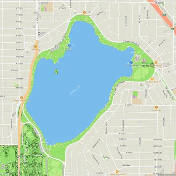 Map of Green Lake Park