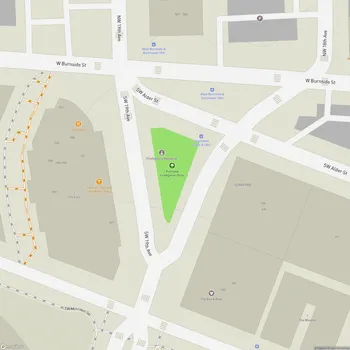 Map of Portland Firefighters Park