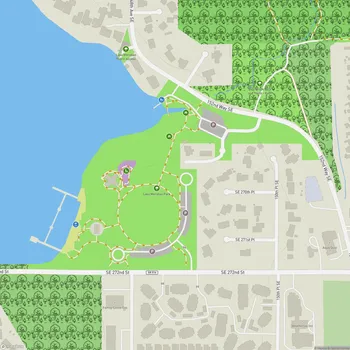 Map of Lake Meridian Park