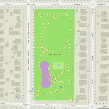 Map of Powell Barnett Park