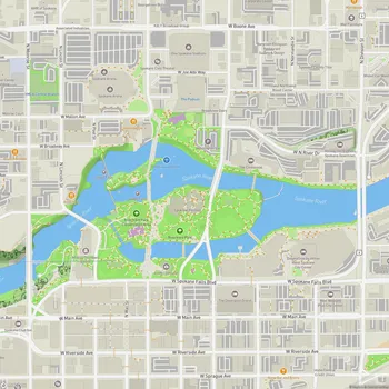 Map of Riverfront Park