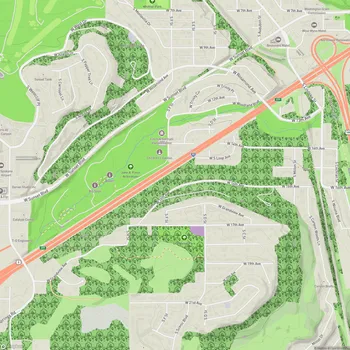 Map of John A. Finch Arboretum